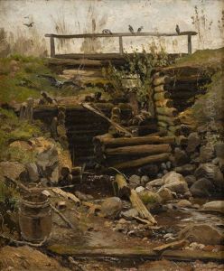 Old Dam by Alexandr Vladimirovich Makovsky
