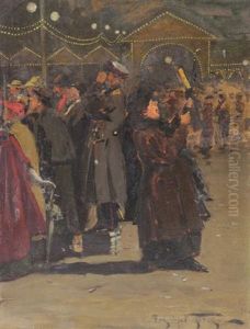 Festive Gathering by Alexandr Vladimirovich Makovsky