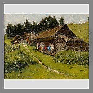 Summer In The Village by Alexandr Vladimirovich Makovsky