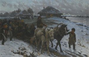 Leaving For The Hunt by Alexandr Vladimirovich Makovsky