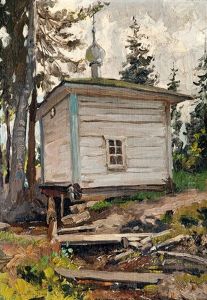 Historical Chapel In Perm Region (burial Place Of Nikita Romanov) by Alexandr Vladimirovich Makovsky
