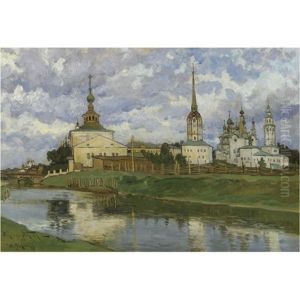 View Of Solikamsk by Alexandr Vladimirovich Makovsky