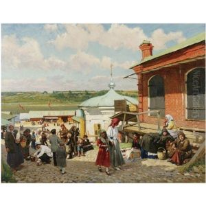 View Of Plyos by Alexandr Vladimirovich Makovsky