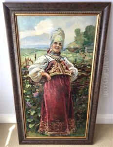 Russian Girl by Konstantin Egorovich Makovsky