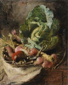 Still Life With Vegetables by Konstantin Egorovich Makovsky