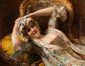 Coquette by Konstantin Egorovich Makovsky