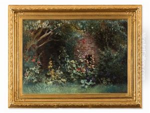 Garden In Bloom by Konstantin Egorovich Makovsky