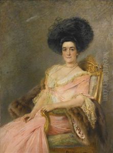 Lady In Pink (portrait Of Marina Ionina) Lady In Pink (portrait Of Marina Ionina)