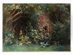 Garden In Bloom by Konstantin Egorovich Makovsky