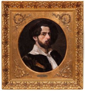 Man In A Beret by Konstantin Egorovich Makovsky