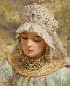 Bildnis Einer Dame Mit Kokos-schmuck