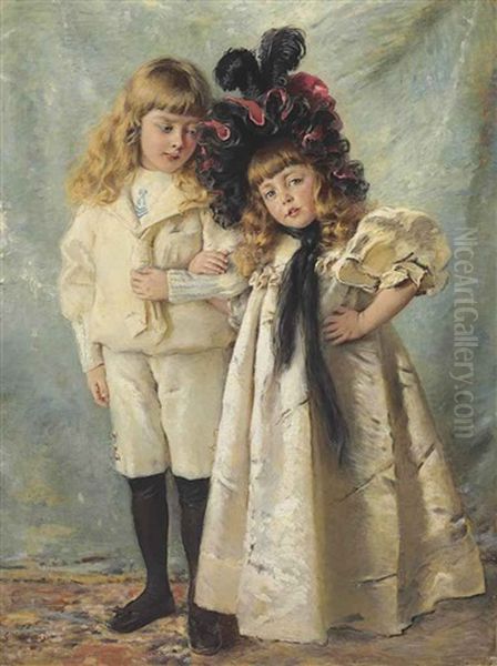 Portrait Of The Artist's Children: Konstantin And Olga - view 1