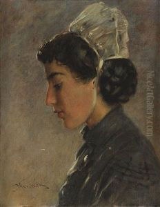 Breton Girl by Konstantin Egorovich Makovsky