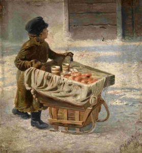 Boy (study For The Shrovetide Festivities) by Konstantin Egorovich Makovsky