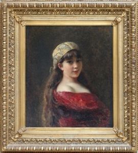 Young Girl by Konstantin Egorovich Makovsky