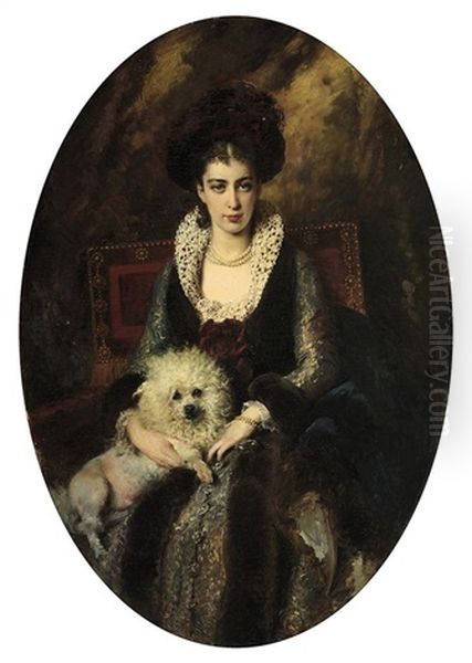 Portrait Of The Artist's Wife, Maria Alekseevna Makovskaya (nee Matavtina) - view 1
