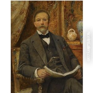 Portrait Of An Elegant Gentleman by Konstantin Egorovich Makovsky