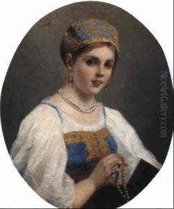 A Russian Beauty In A Sarafan