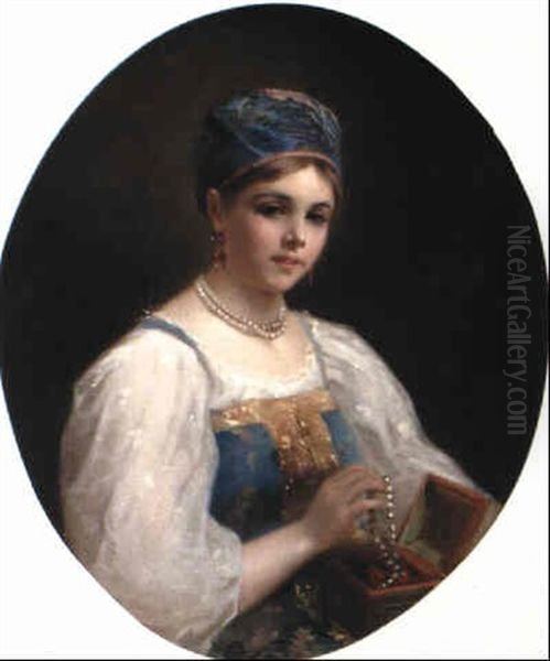 Portrait Of A Boyarina In 17th Century Dress - view 1
