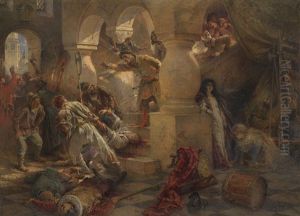 The Murder Of False Dmitry by Konstantin Egorovich Makovsky