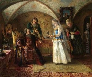 From The Everyday Life Of The Russian Boyar In The Late Xvii Century by Konstantin Egorovich Makovsky