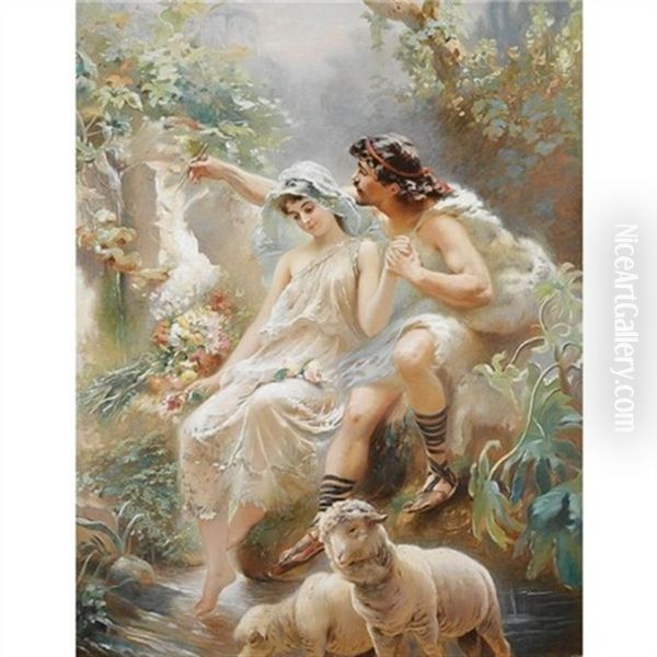 Allegorical Scene Depicting Painting From The Von Dervis Mansion - view 1