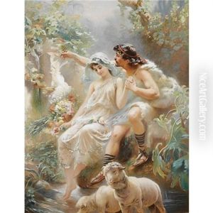 Allegorical Scene Depicting Painting From The Von Dervis Mansion Allegorical Scene Depicting Painting From The Von Dervis Mansion