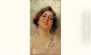 Elegante by Konstantin Egorovich Makovsky