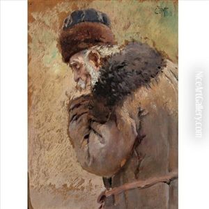 Study Of An Old Man by Konstantin Egorovich Makovsky