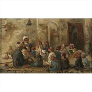 Lesson by Konstantin Egorovich Makovsky