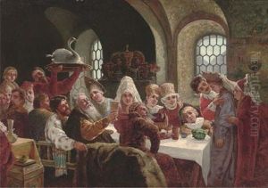 The Boyar's Reluctant Bride by Konstantin Egorovich Makovsky