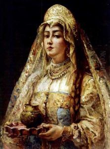 A Russian Bride by Konstantin Egorovich Makovsky