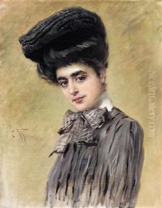 Parisian Beauty by Konstantin Egorovich Makovsky