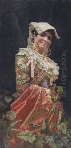 Junge Spanierin by Konstantin Egorovich Makovsky