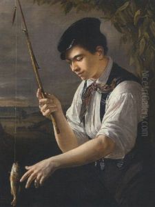 Anglergluck by Konstantin Egorovich Makovsky