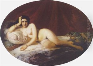 An Odalisque by Konstantin Egorovich Makovsky