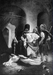 Plundring by Konstantin Egorovich Makovsky