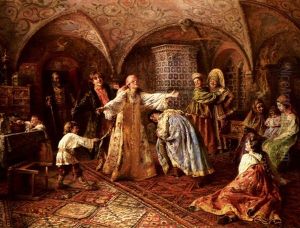 Blind Man's Bluff by Konstantin Egorovich Makovsky