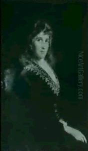 Portrait Of A Young Noblewoman by Konstantin Egorovich Makovsky