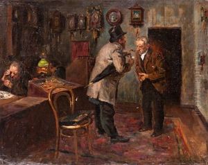 At The Jewelers by Vladimir Egorovic Makovsky