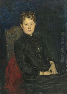 Portrait Of A Woman by Vladimir Egorovic Makovsky