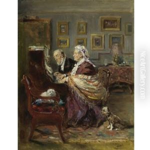 Four Hands by Vladimir Egorovic Makovsky
