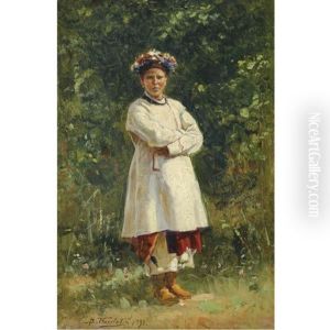 Ukrainian Girl by Vladimir Egorovic Makovsky