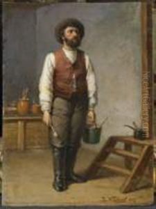 Un Peintre En Batiment by Vladimir Egorovic Makovsky