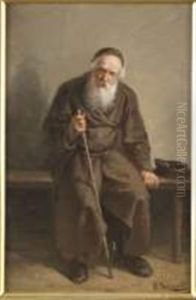 Vieil Homme Assis