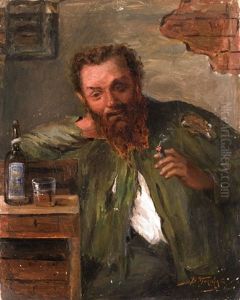 Rauchender Bauer