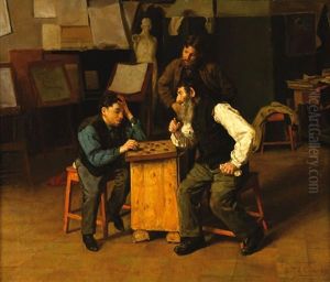 Checkers Players by Vladimir Egorovic Makovsky