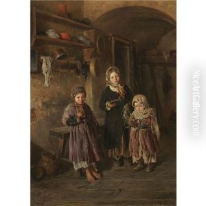 Three Waifs by Vladimir Egorovic Makovsky