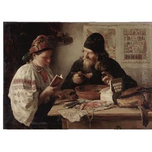 Rest On The Way From Kiev by Vladimir Egorovic Makovsky