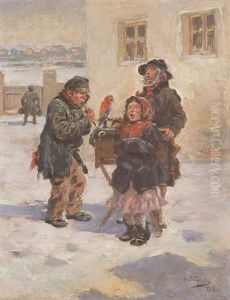 Wandering Musicians by Vladimir Egorovic Makovsky